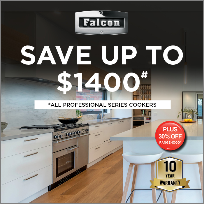 Falcon Sale - Save Up To $1,400 on Pro Range + 30% Off Rangehood + 10 Year Warranty