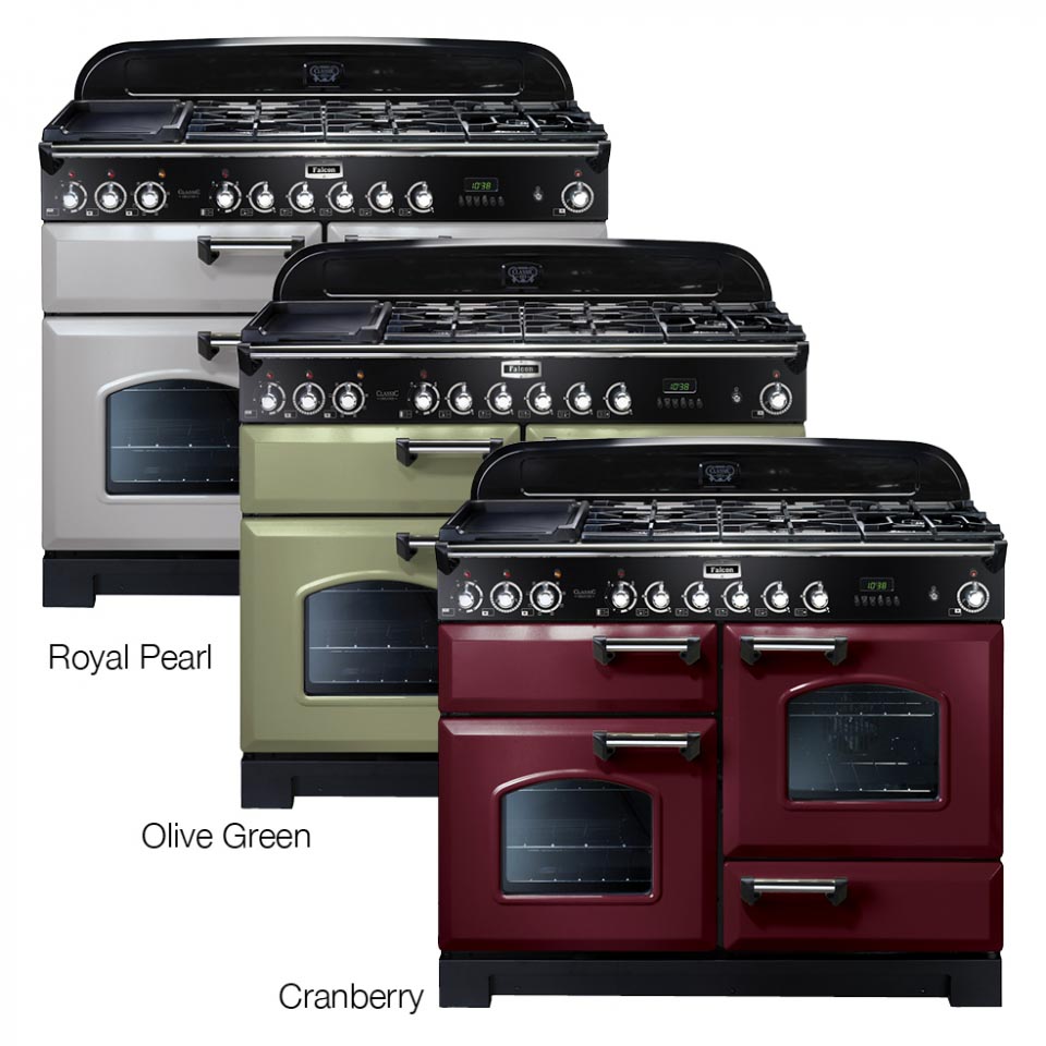 Falcon Classic Deluxe 90cm Dual Fuel Oven colours