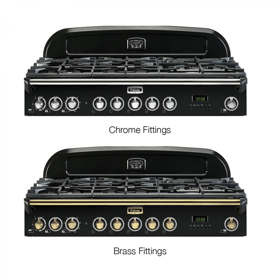 Falcon Classic Deluxe 90cm Dual Fuel Oven colours