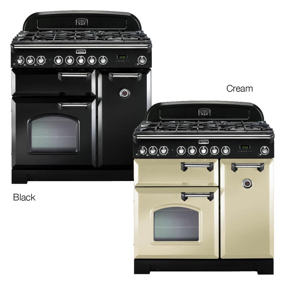 Falcon Classic Deluxe 90cm Dual Fuel Oven colours