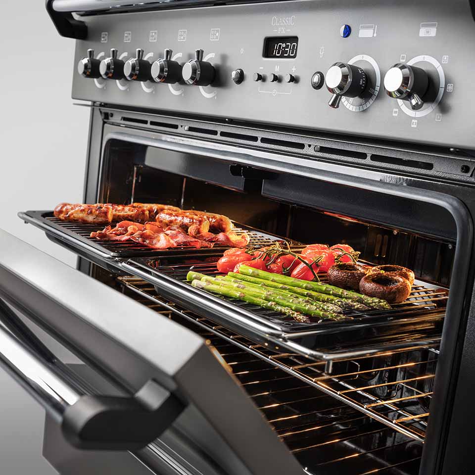 Falcon Classic FX 90cm Dual Fuel Oven integrated grill