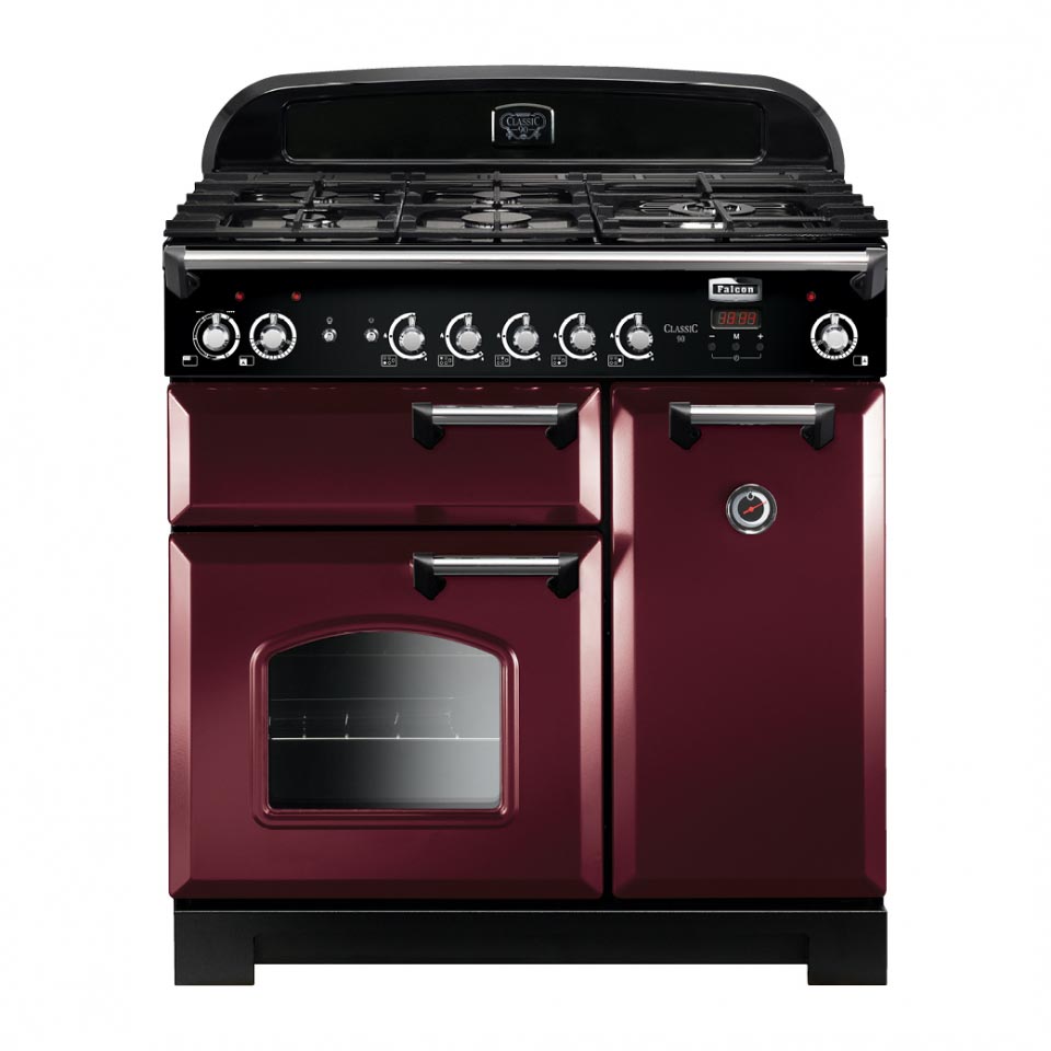 Falcon Classic 90cm Gas Oven cranberry